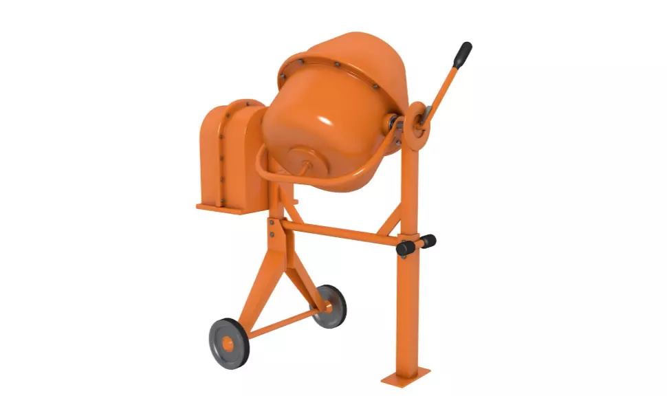 Concrete Mixer 3D model_2