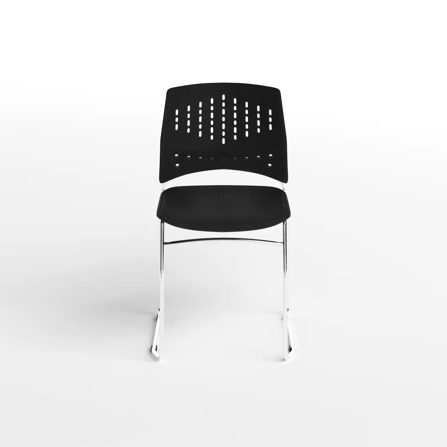 Office Stacking Chair Seat Finish 3D model