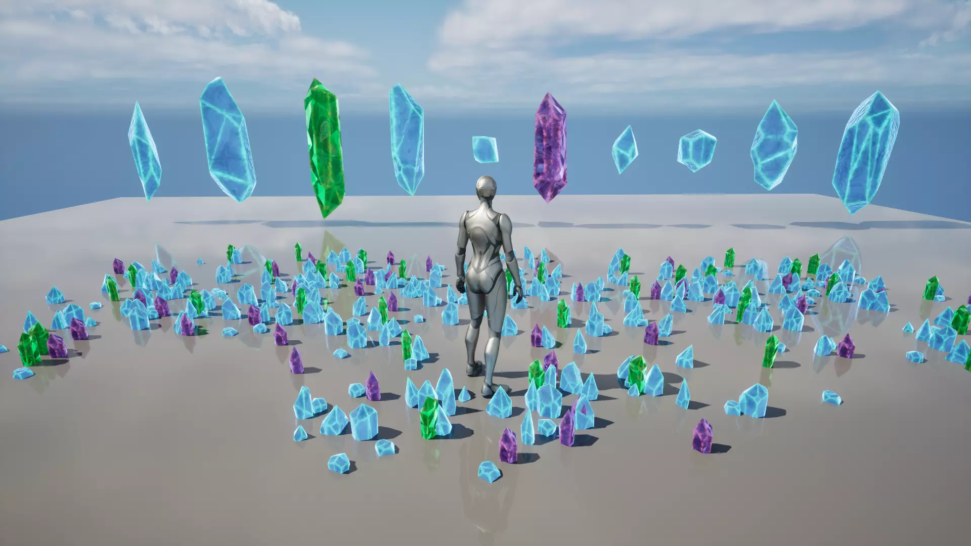 Magical Crystal Unreal Engine Asset Pack Low-poly 3D model_0