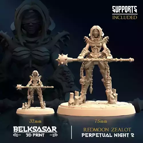 Vampire Scourge of Mortals B Nude 32mm and 75mm