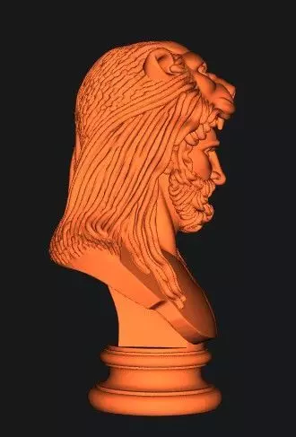 Heracles Bust 3D print model_13