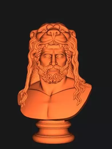 Heracles Bust 3D print model_12