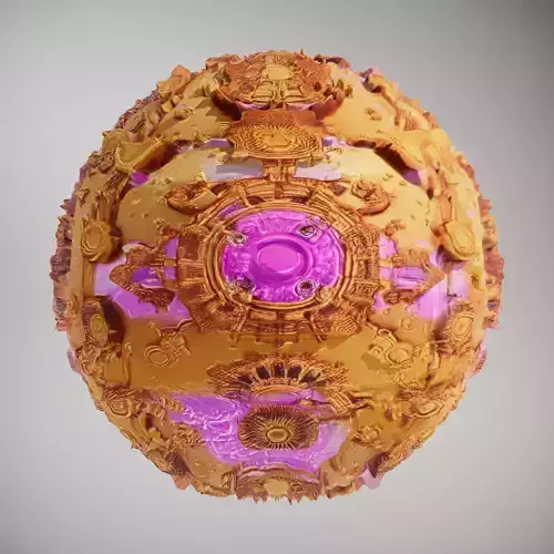 Steampunk Gears Metallic HQ PBR Textures Set Texture