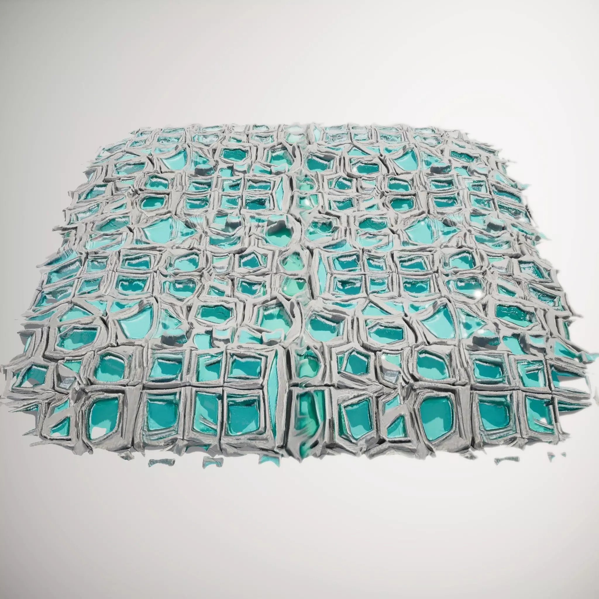 Geometric SciFi Hexagon Panels HQ PBR Textures Set Texture_4