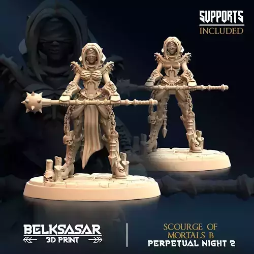 Vampire Scourge of Mortals B Nude and Normal 32mm and 75mm