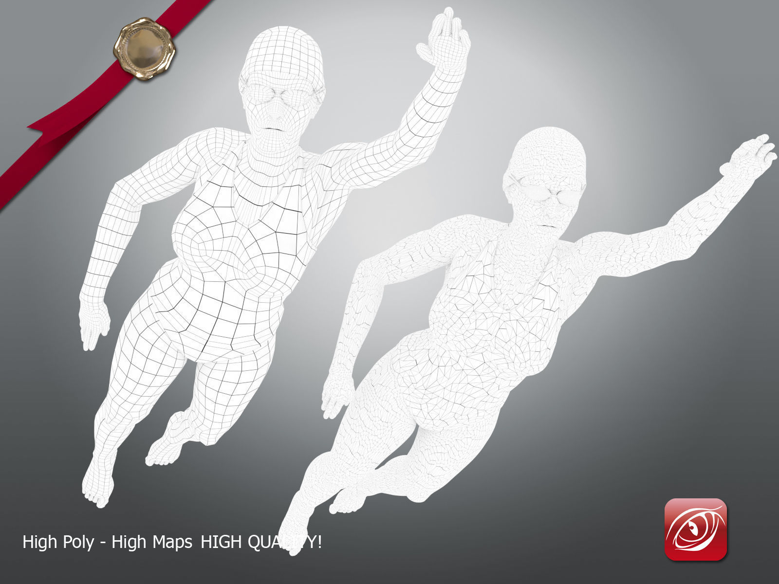 SwimmingpoolgirlCCrawl four female swimmers swimsuits 3D model_4