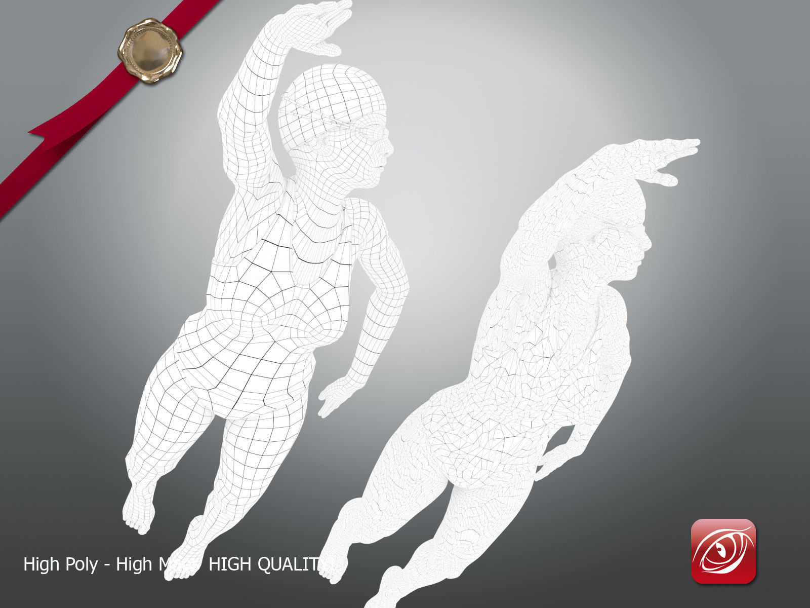 SwimmingpoolgirlCCrawl four female swimmers swimsuits 3D model_5