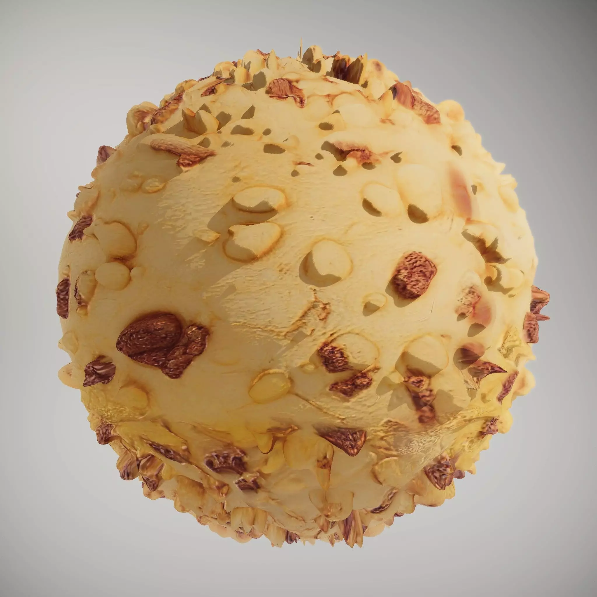 Crunchy Nutty Cookie Dough HQ PBR Textures Set Texture_4