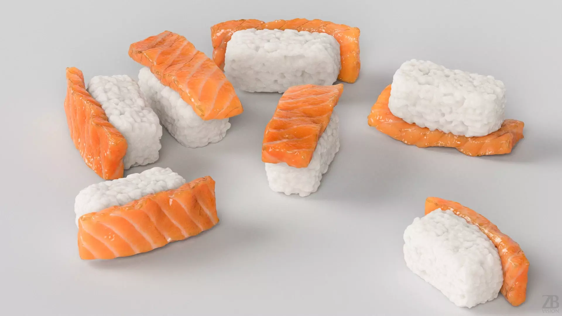 Sushi 3D model_2