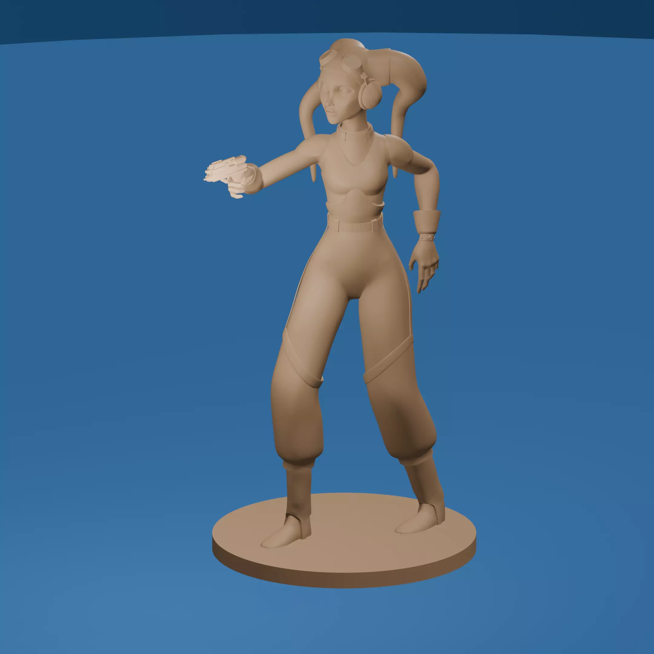 Kaela Dreen Starfighter Ace 3D print model_0