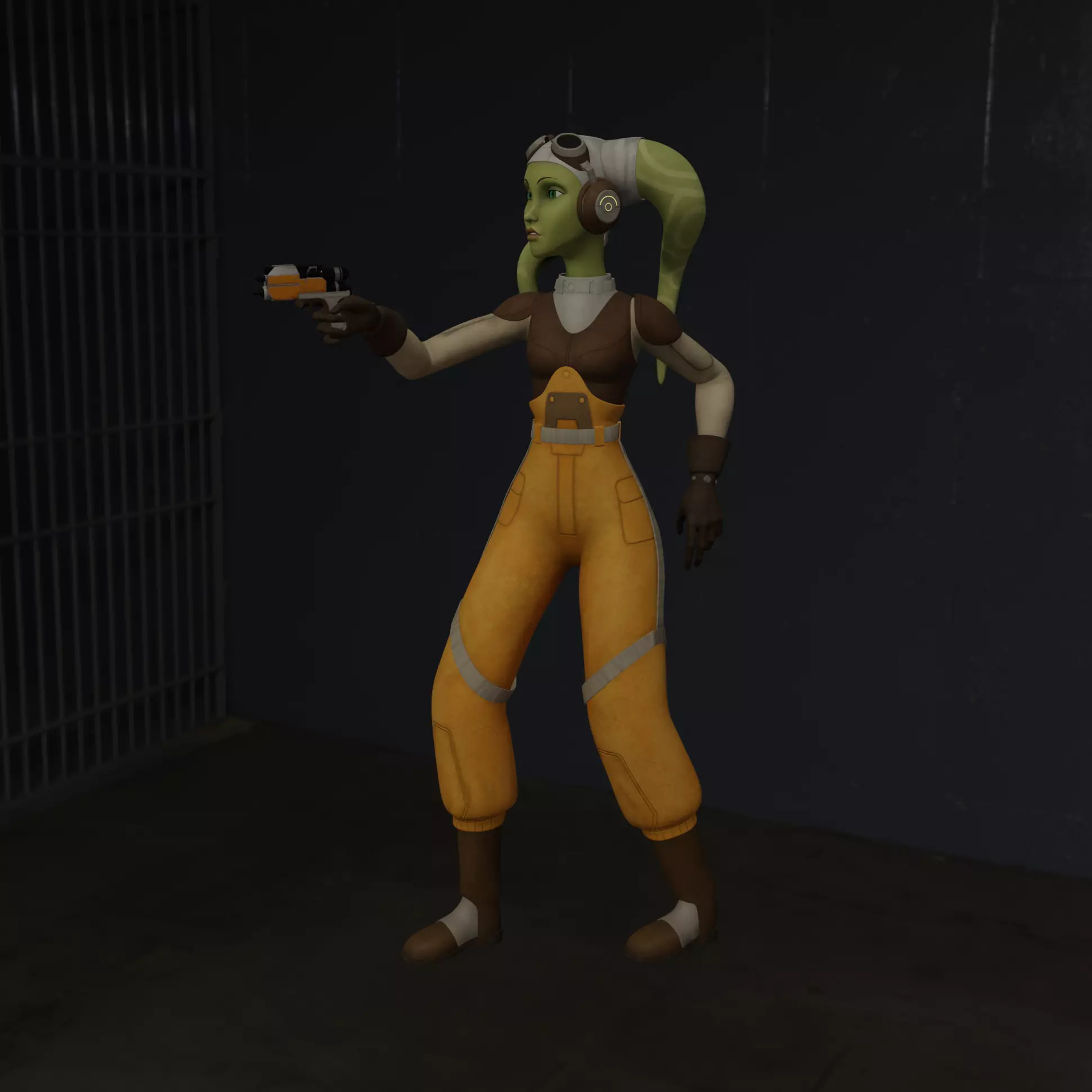 Kaela Dreen Starfighter Ace 3D print model_3