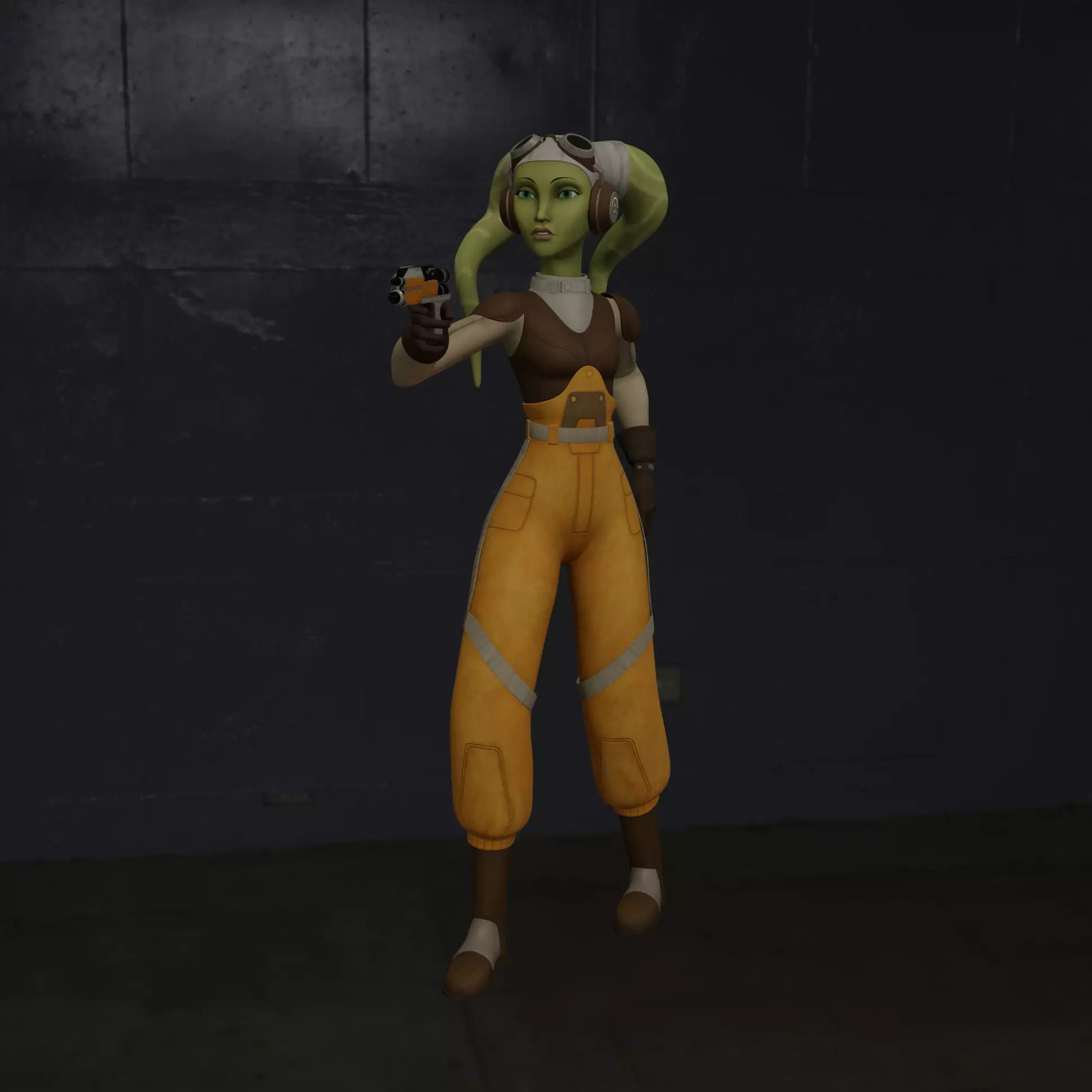 Kaela Dreen Starfighter Ace 3D print model_2