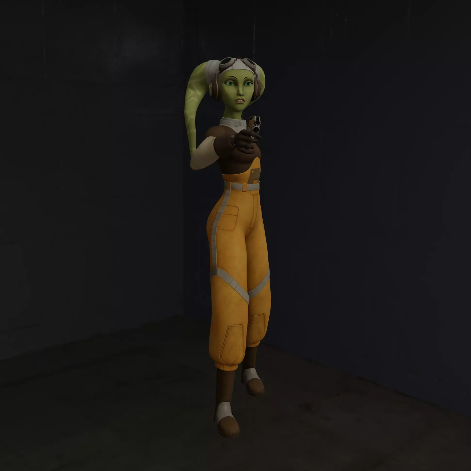 Kaela Dreen Starfighter Ace 3D print model_1