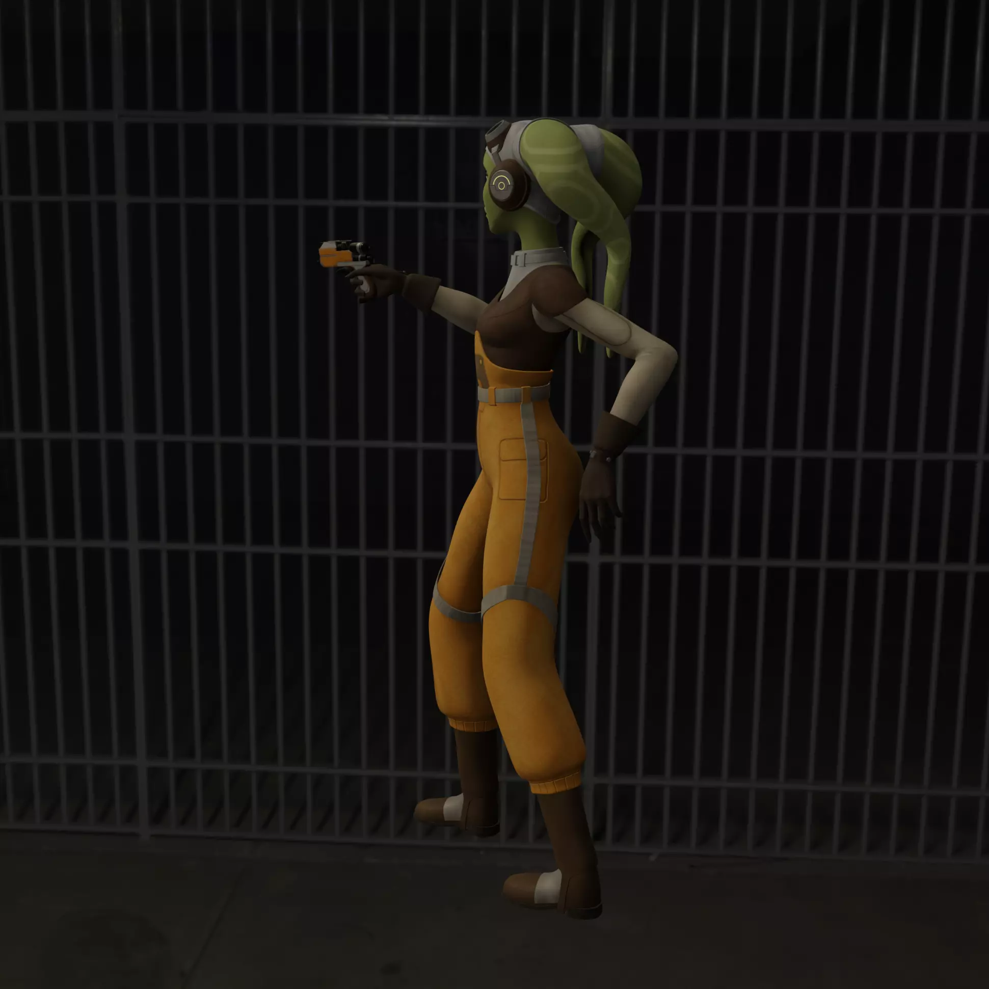 Kaela Dreen Starfighter Ace 3D print model_4