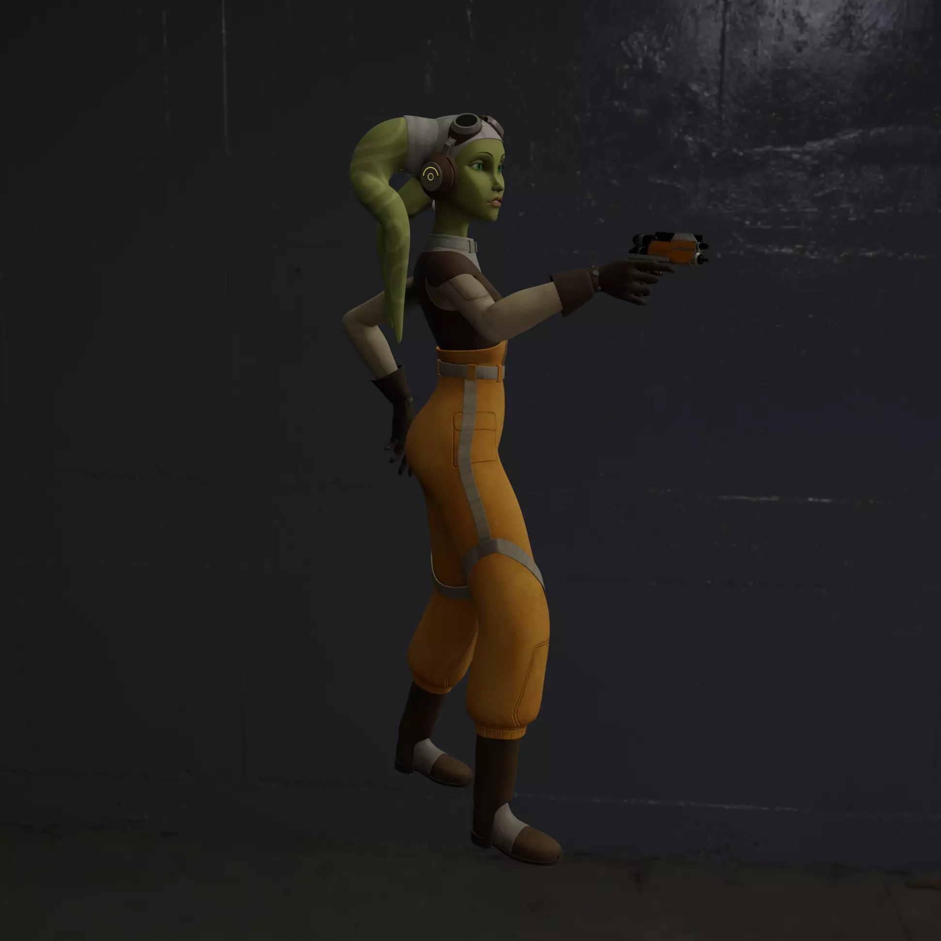 Kaela Dreen Starfighter Ace 3D print model_7