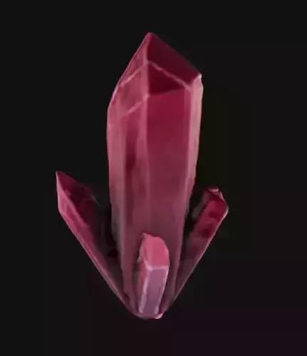 Red Crystal 3D model