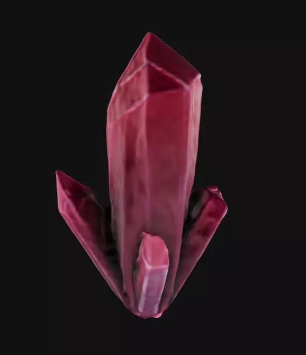 Red Crystal 3D model_0