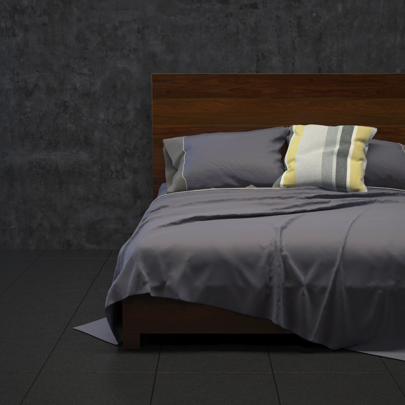 H61F Bedframe 3D model_2