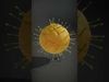 Yellow Spiky Sphere model pack Low-poly 3D model_2