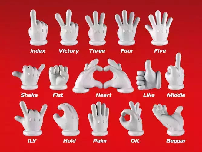 Mario Hand - Pack 01