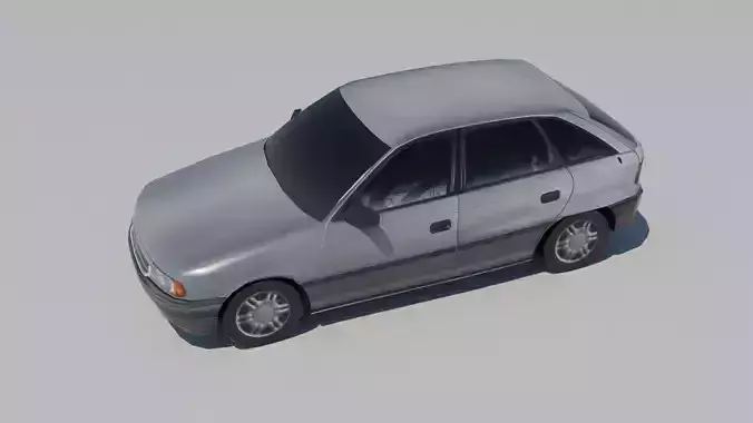 4 Door Hatchback Sedan 1991 Static Low Poly
