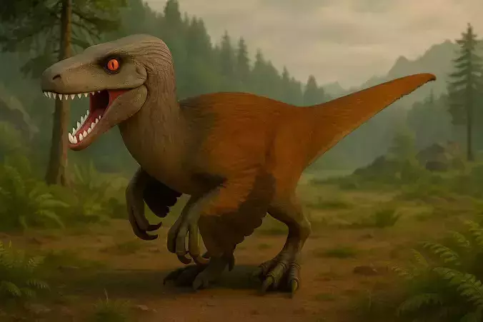 Velociraptor 3D Model High Quality Dinosaur Creature