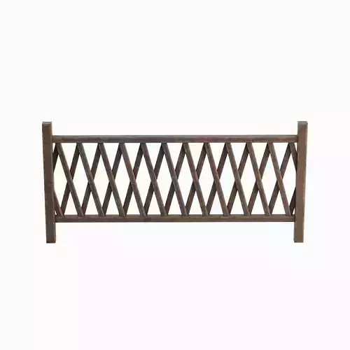 Wooden Fence C 01