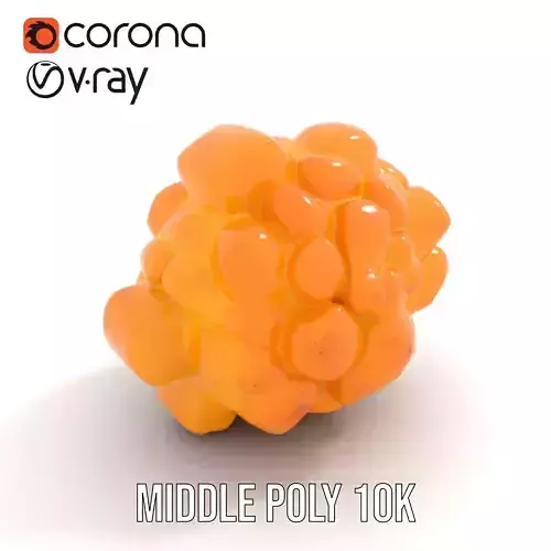 Golden Honeycomb model pack Low-poly 3D model 5
