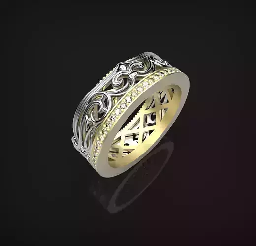 161018 R CrownV ring  3D print model