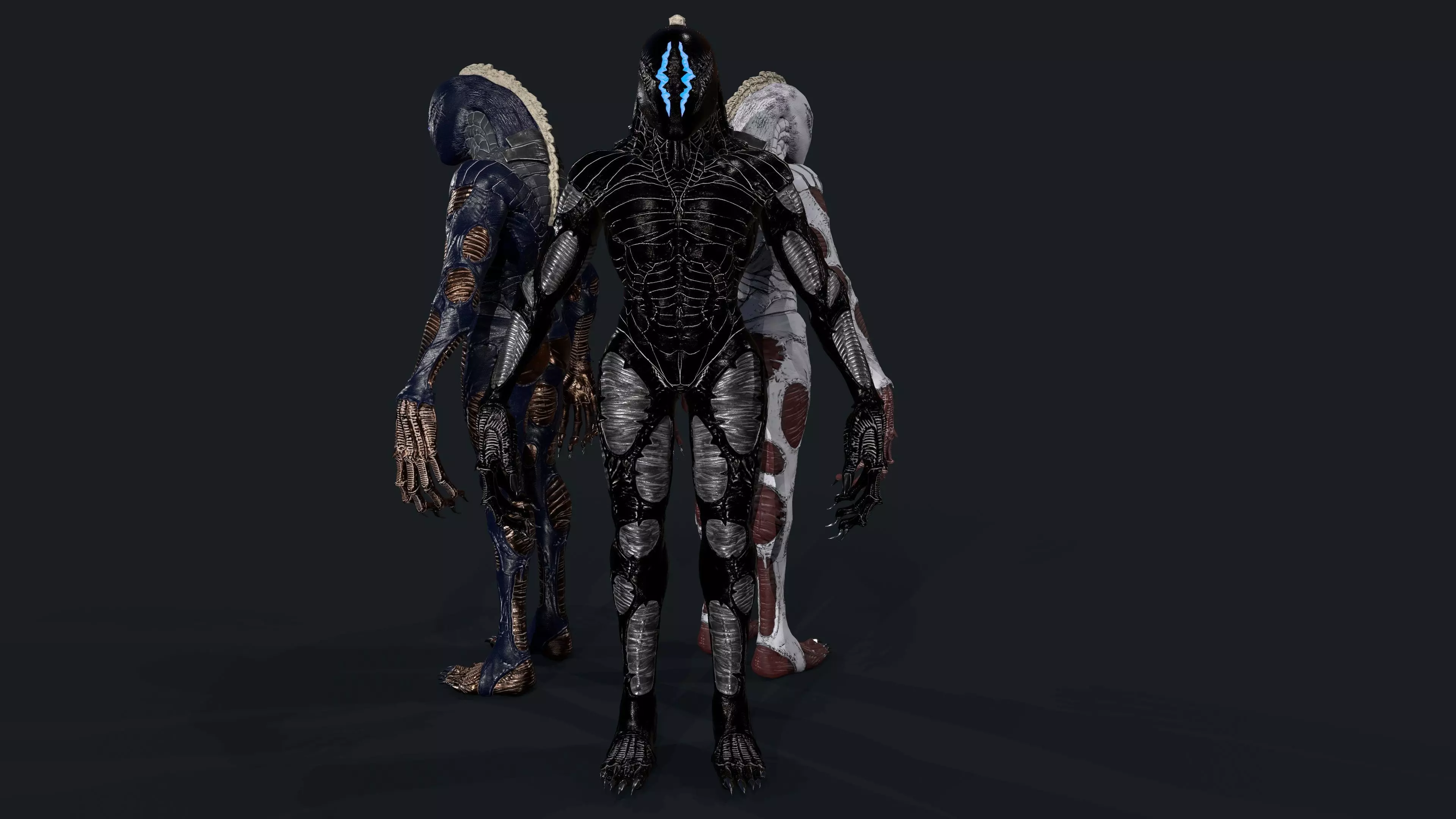 Alien 1 Low-poly 3D model_6