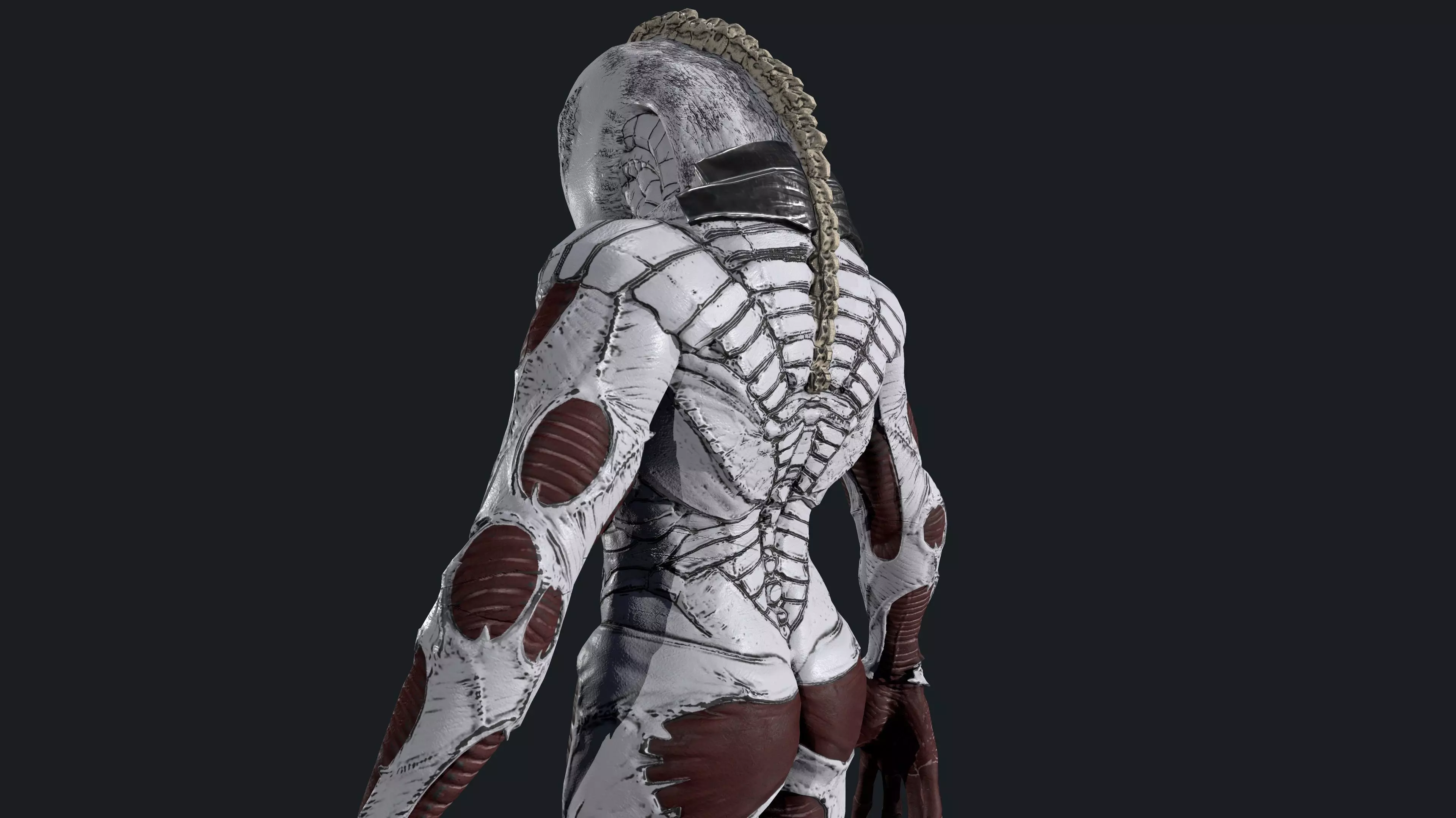 Alien 1 Low-poly 3D model_11