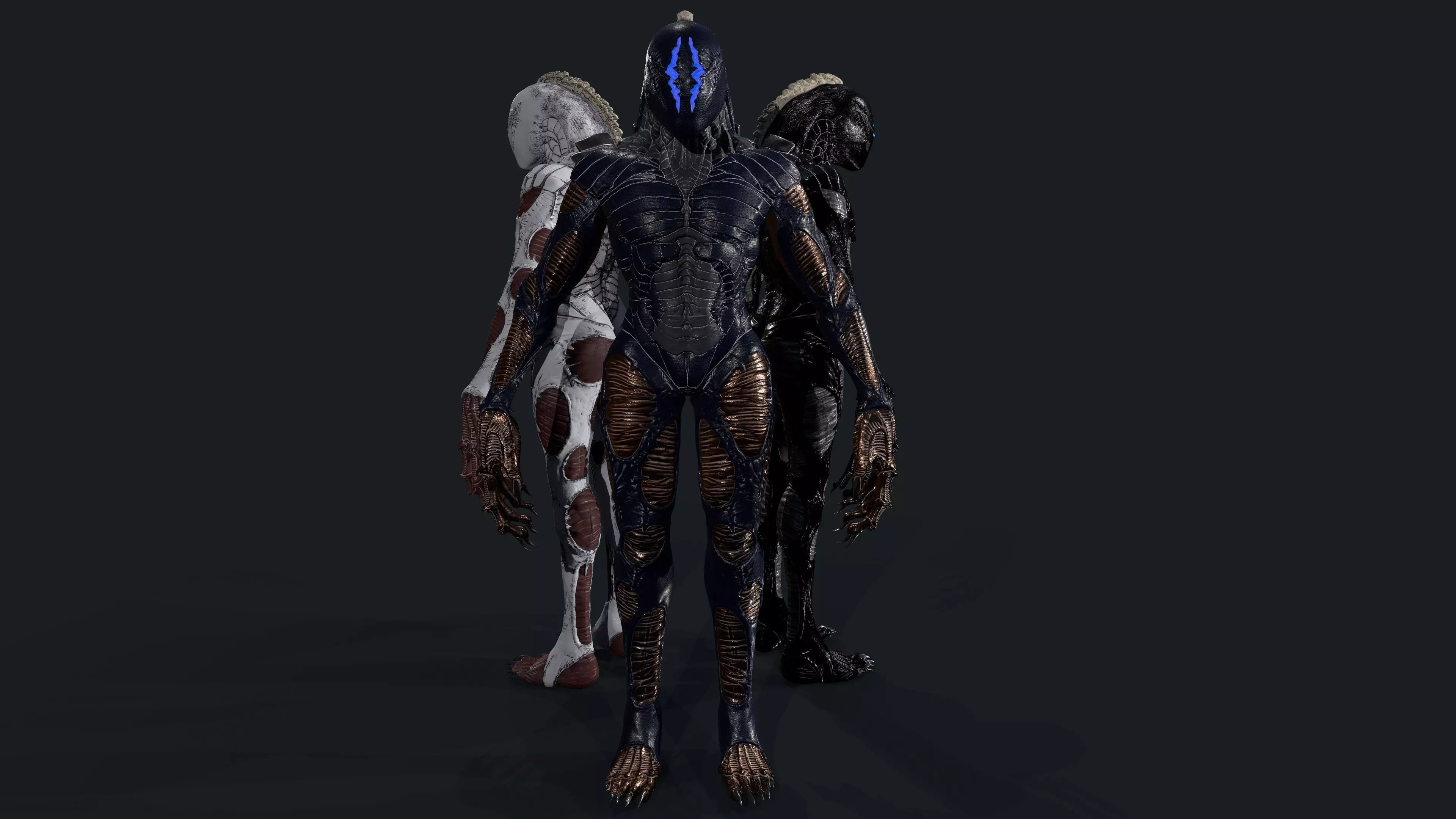 Alien 1 Low-poly 3D model_2