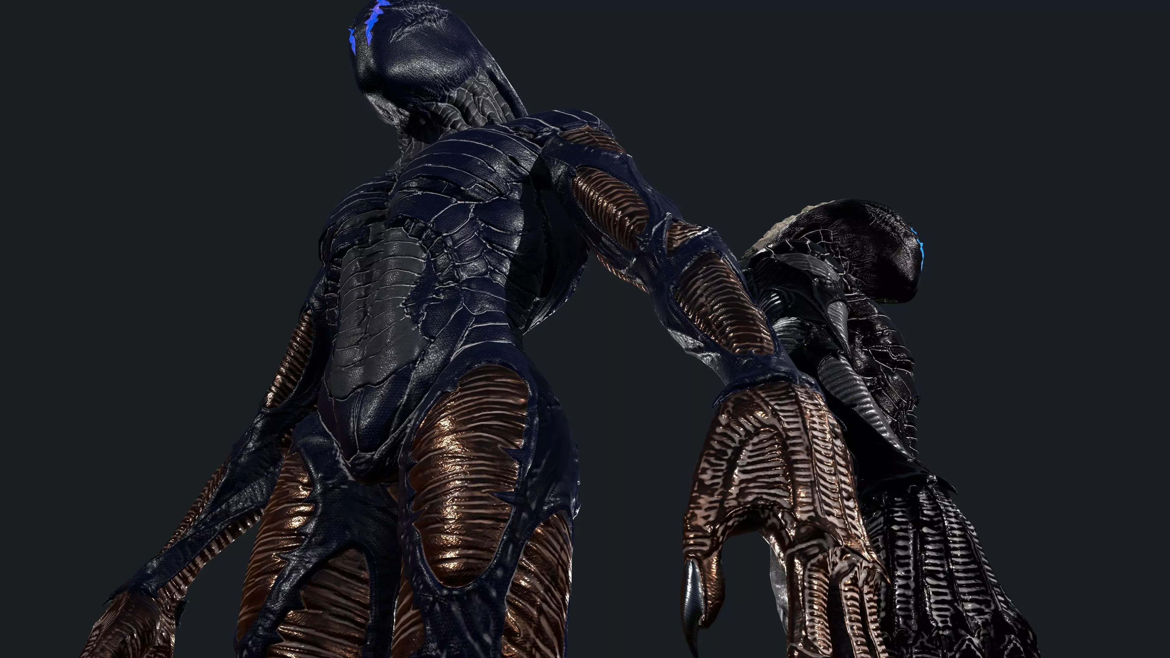 Alien 1 Low-poly 3D model_10