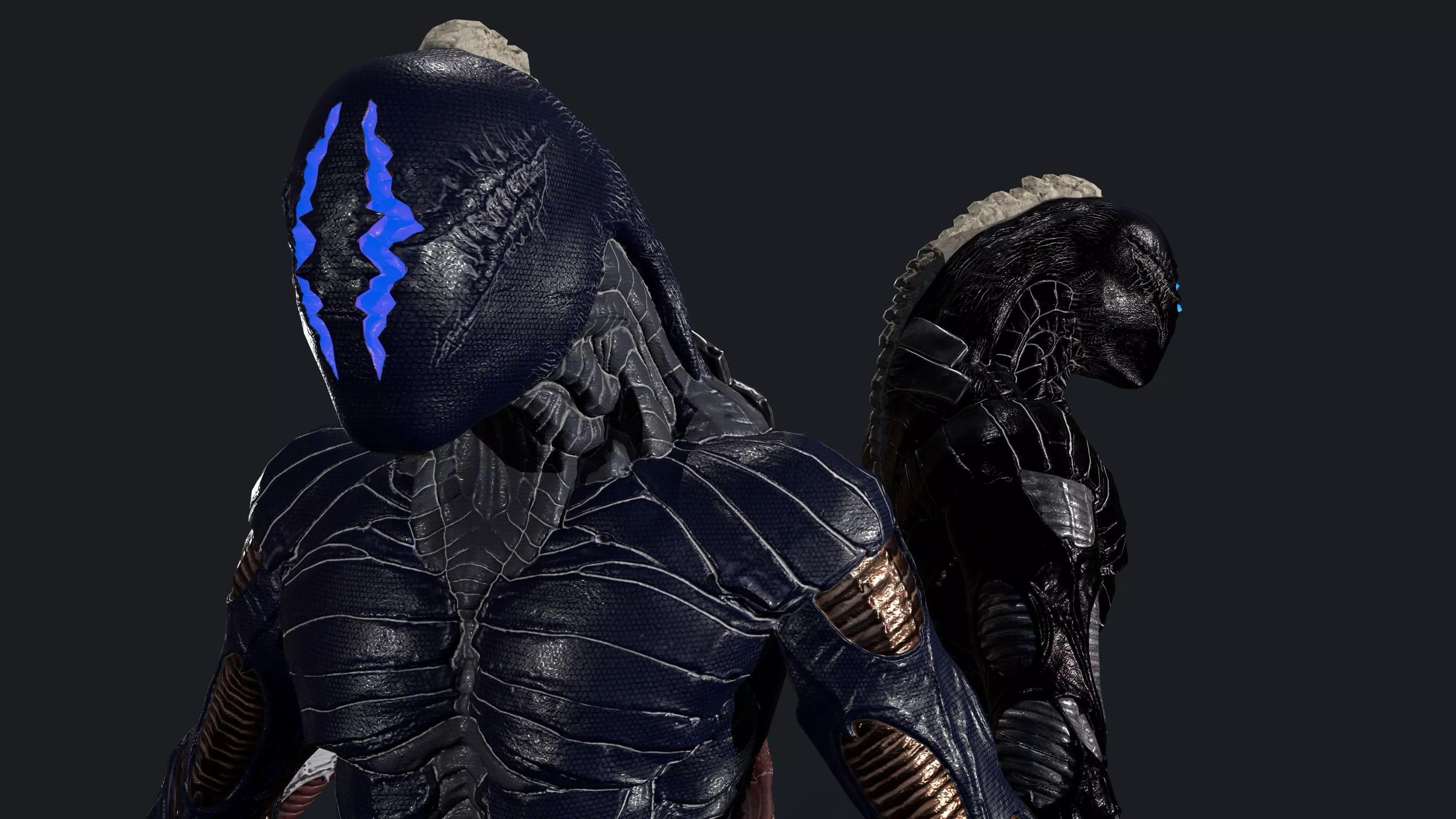 Alien 1 Low-poly 3D model_8