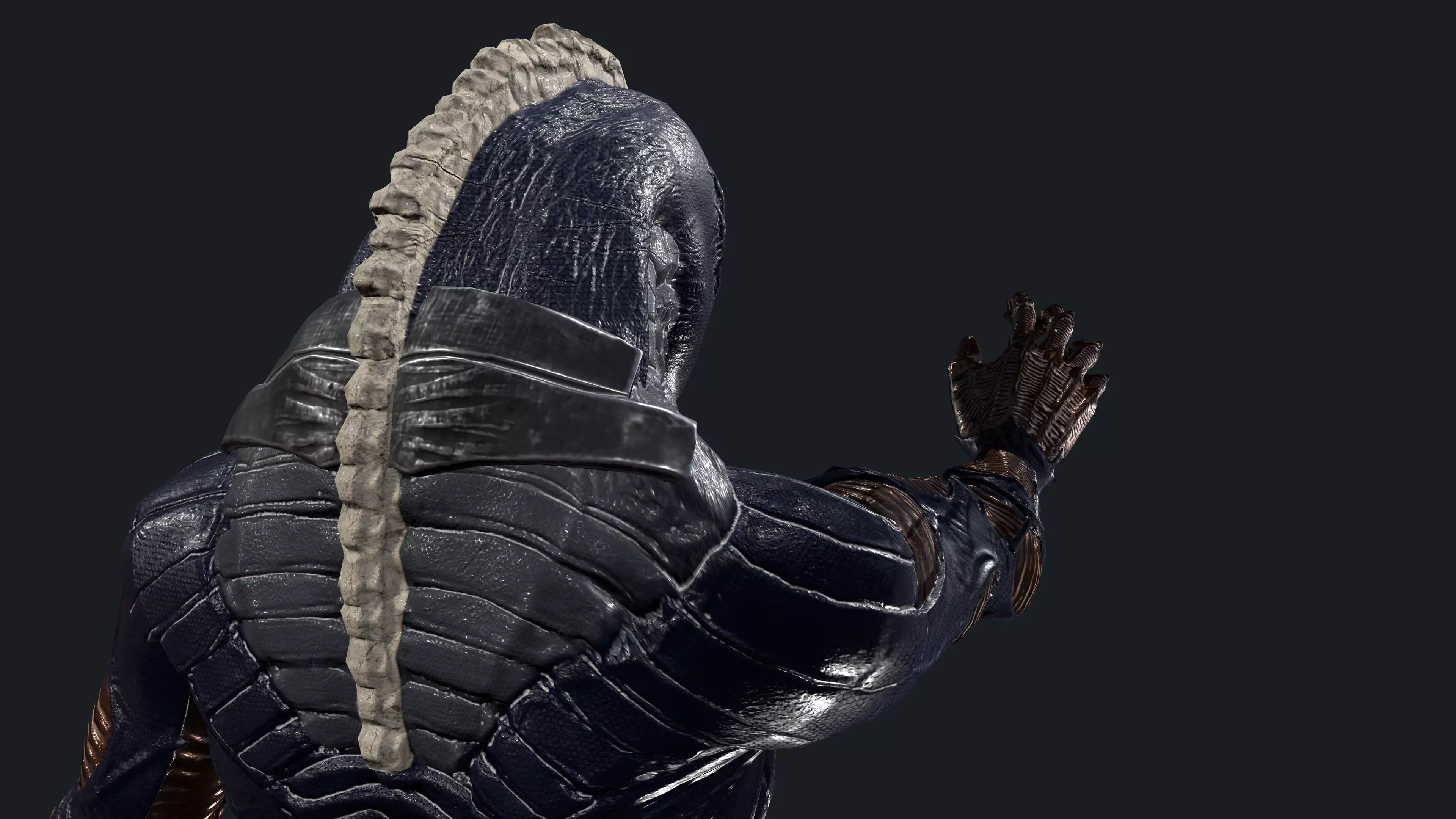 Alien 1 Low-poly 3D model_13