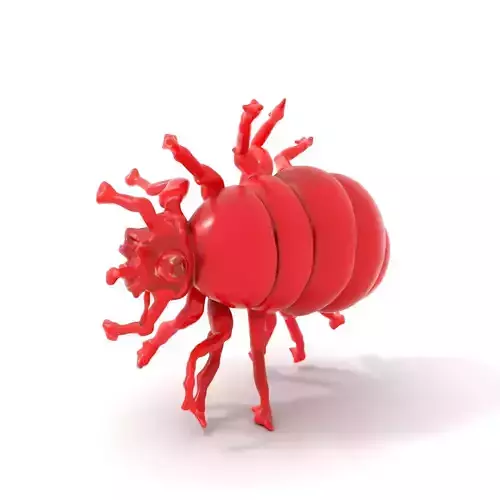 Scarlet Insectoid model pack Low-poly 3D model