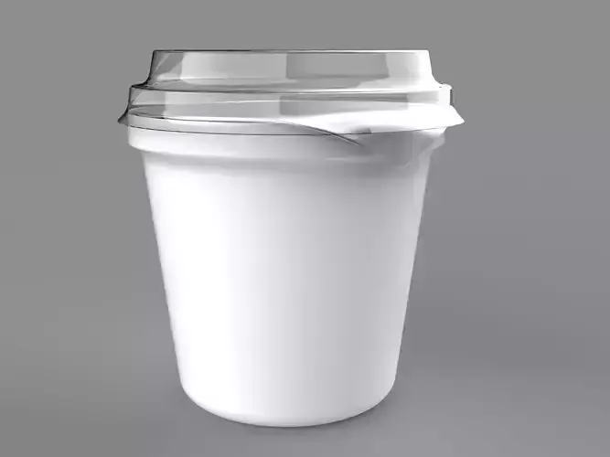 Foil-sealed plastic cup