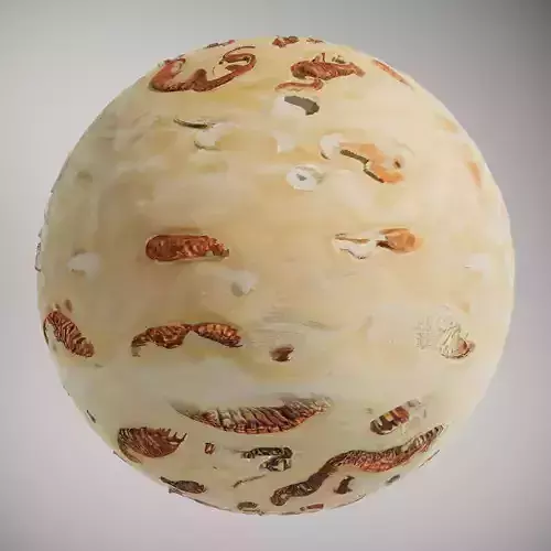 Organic Worm Texture HQ PBR Textures Set