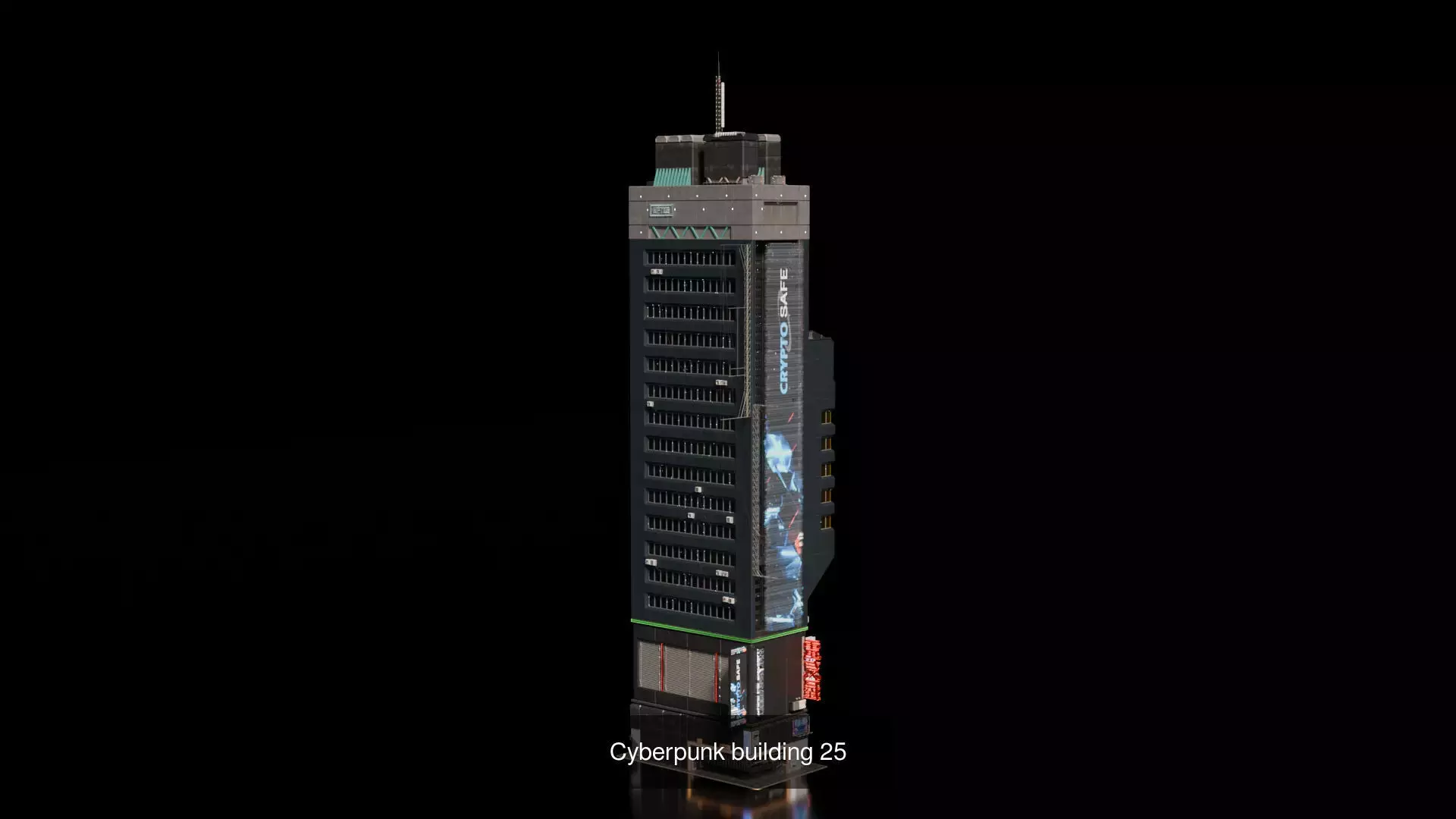 Cyberpunk building  3D Model Collection_27