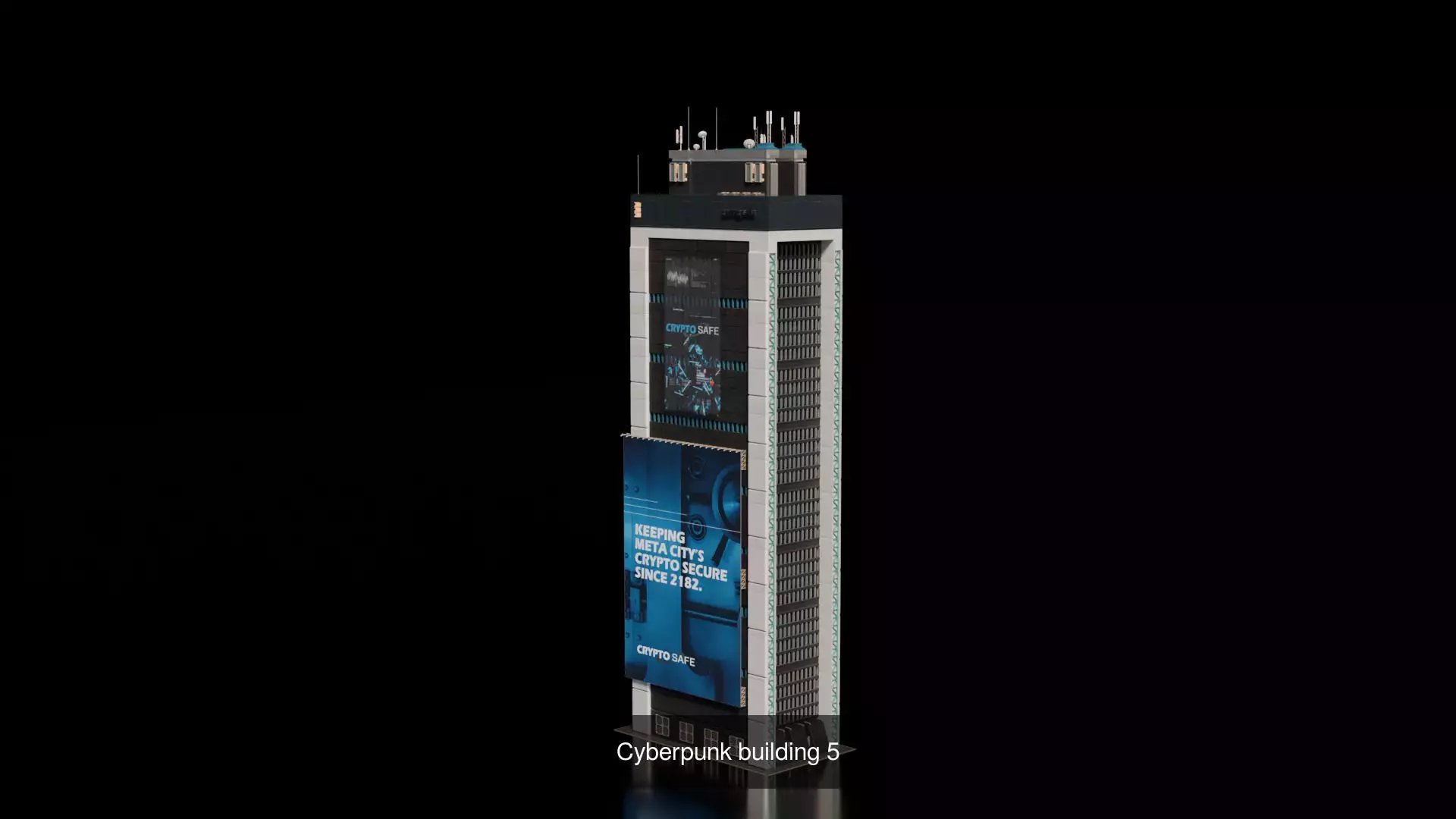 Cyberpunk building  3D Model Collection_7