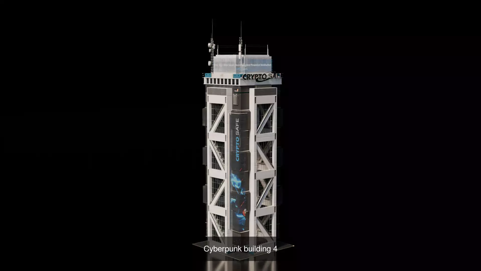 Cyberpunk building  3D Model Collection_6