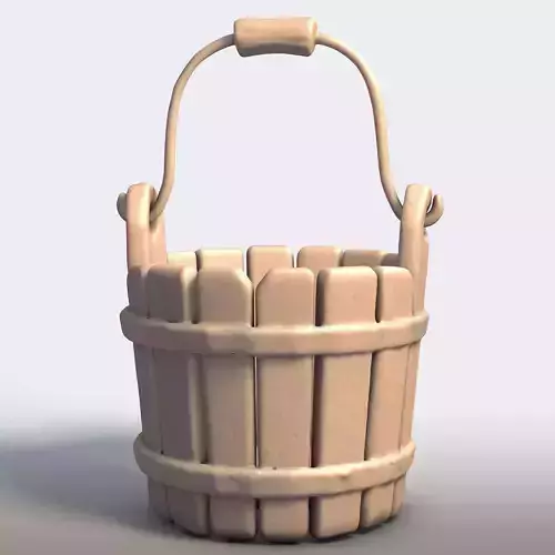 Rustic Wooden Bucket Vintage Farmhouse Decor