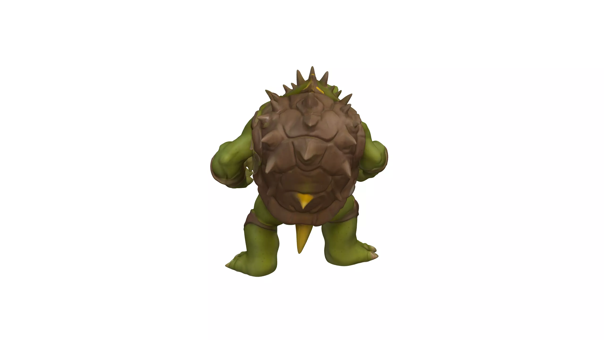 Turtle Warrior 3D Model Armored Reptile Fighter 3D model_5