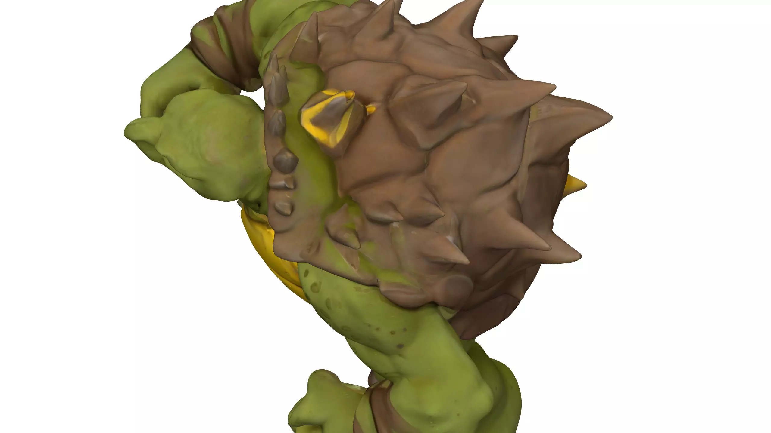 Turtle Warrior 3D Model Armored Reptile Fighter 3D model_6