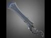 Overlord Platinum Dragon Lord Full Armor and Sword for Cosplay 3D Model Collection_6