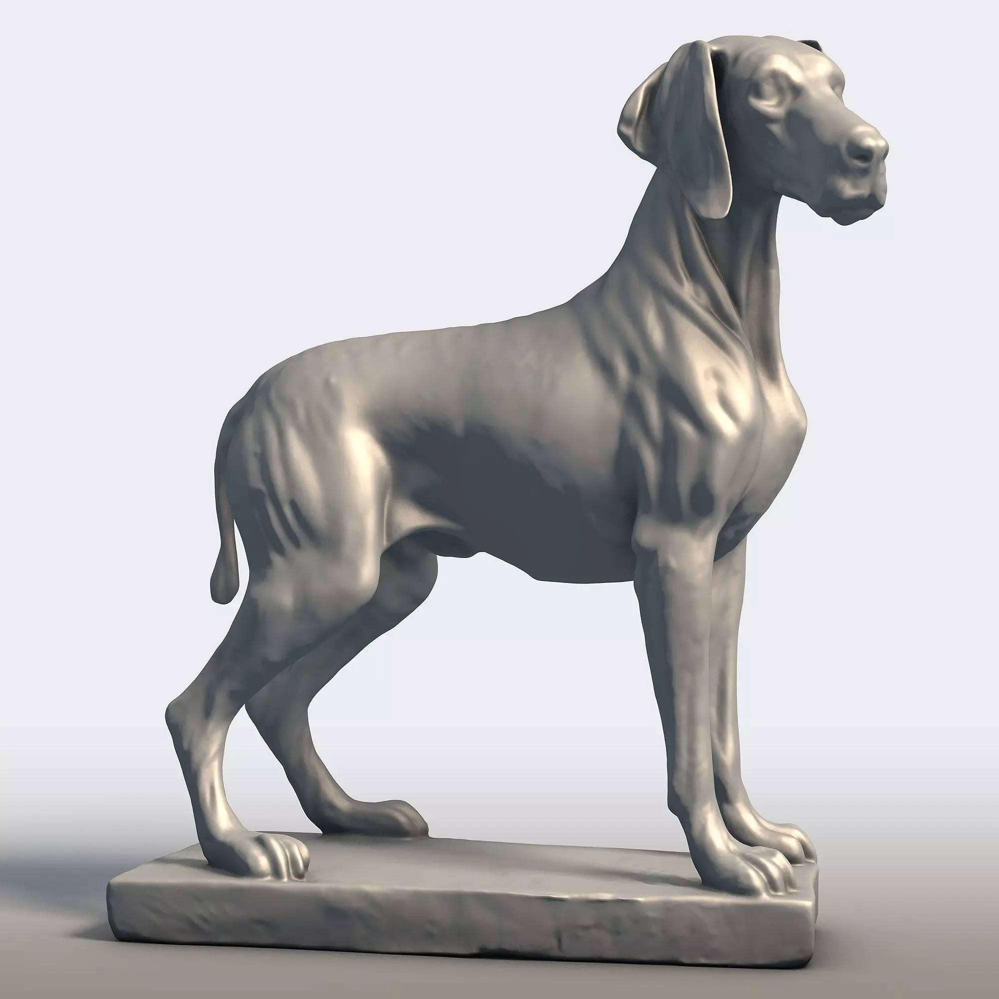 Vizsla Hunting Dog Athletic Canine Sculpture 3D print model