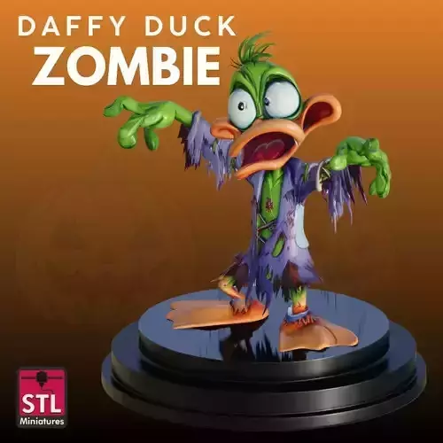 Duck Zombie STL Halloween Collectible 3D Model 3D print model