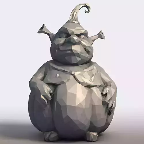 Ogre Pumpkin Figure - 3D print model