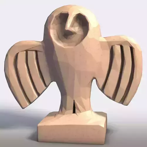 Modern Bird Sculpture Abstract Geometric Art for Home Decor  3D print model