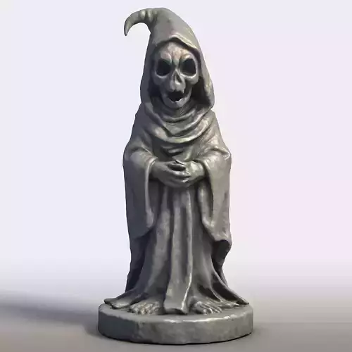 Halloween Ghost Figure Spooky Spirit Sculpture  3D print model